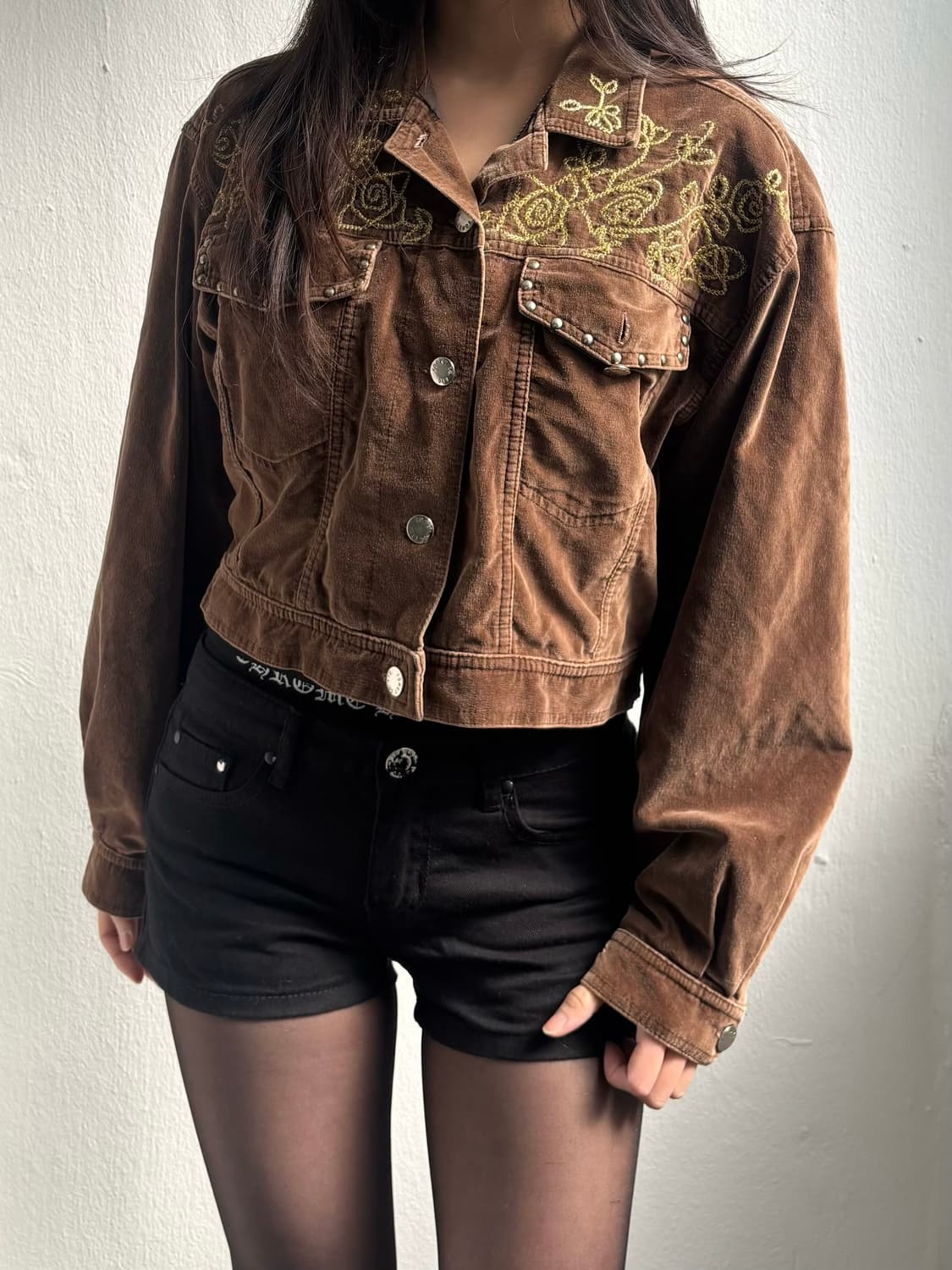 Japanese Vintage Brown Crop Jacket 상품이미지5