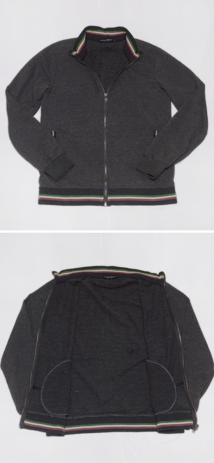 돌체앤가바나 (D&G) 이태리 삼선 라이닝 코튼집업 자켓 (95-100) 상품이미지2