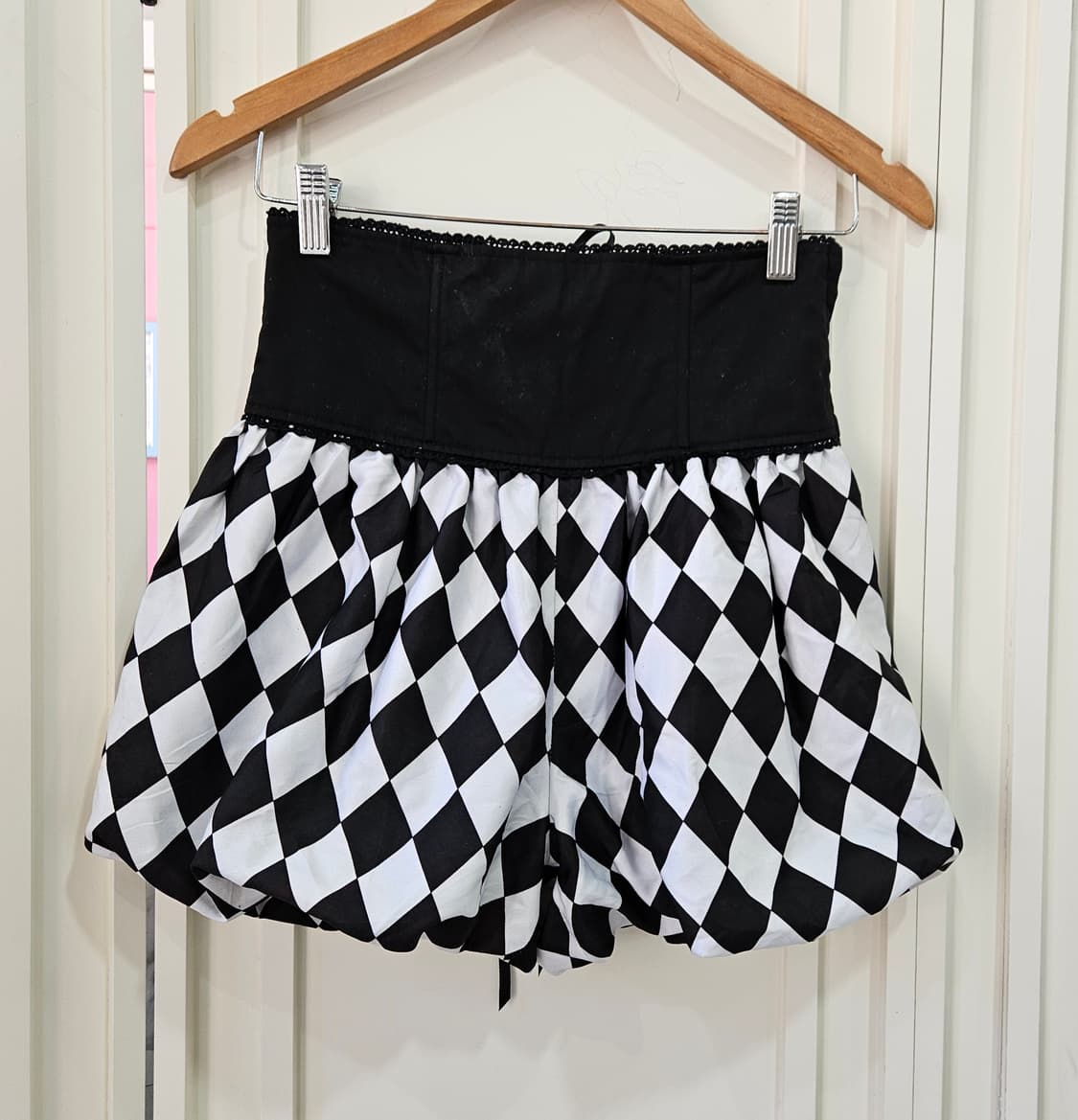 바디라인(BODYLINE) 아가일 벌룬팬츠' 상품이미지4