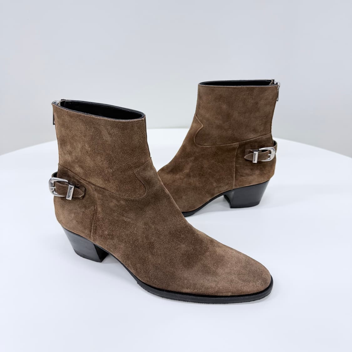 [S급/260] 셀린느 스웨이드 앵클 부츠 브라운 상품이미지3