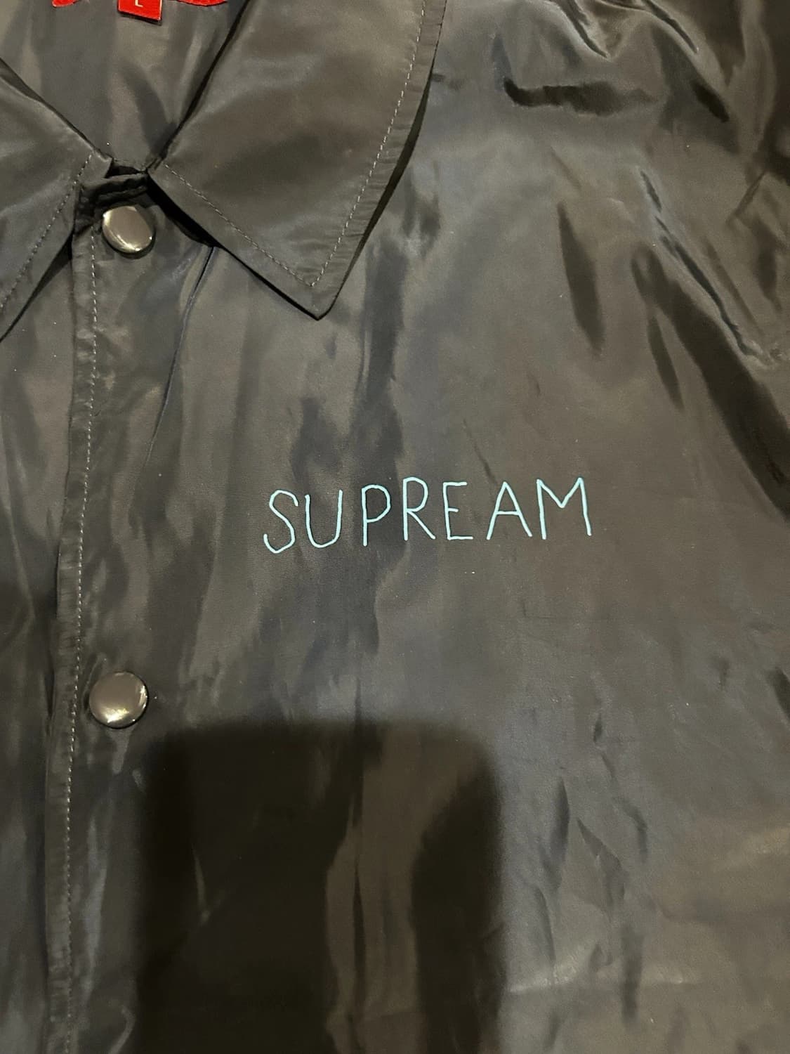 13SS 슈프림 슈민스 코치 자켓 네이비 상품이미지4