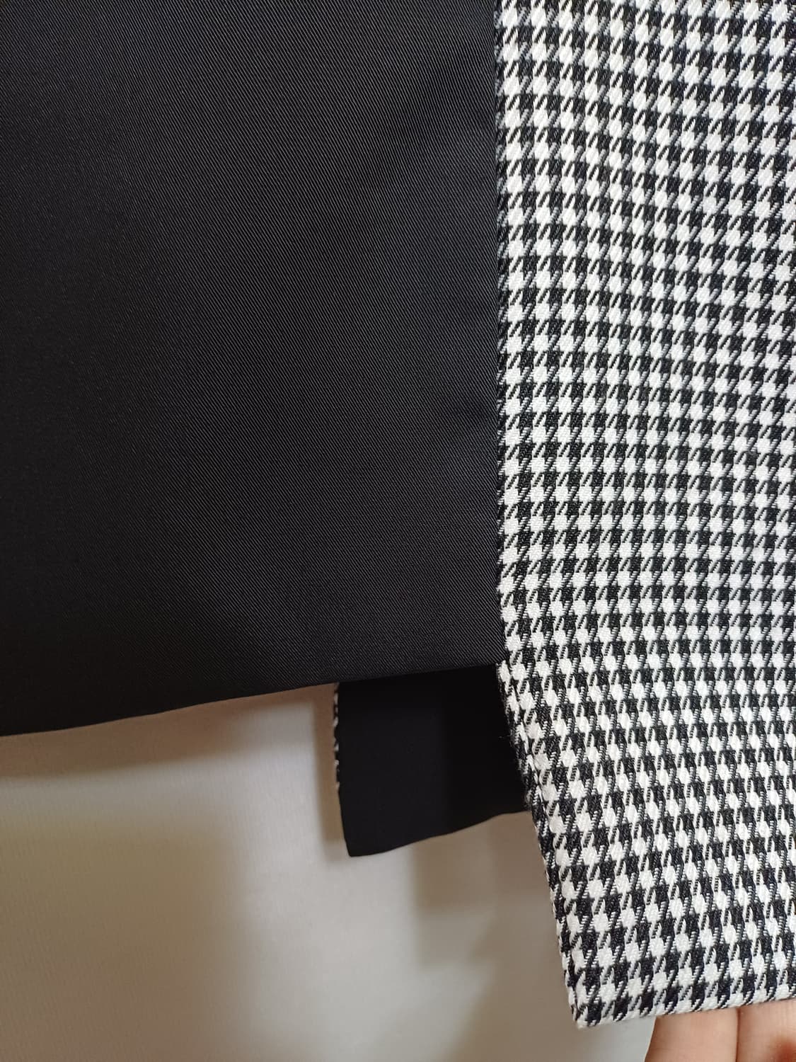 새상품급/유니크 체크 반반 자켓 블레이저 상품이미지6