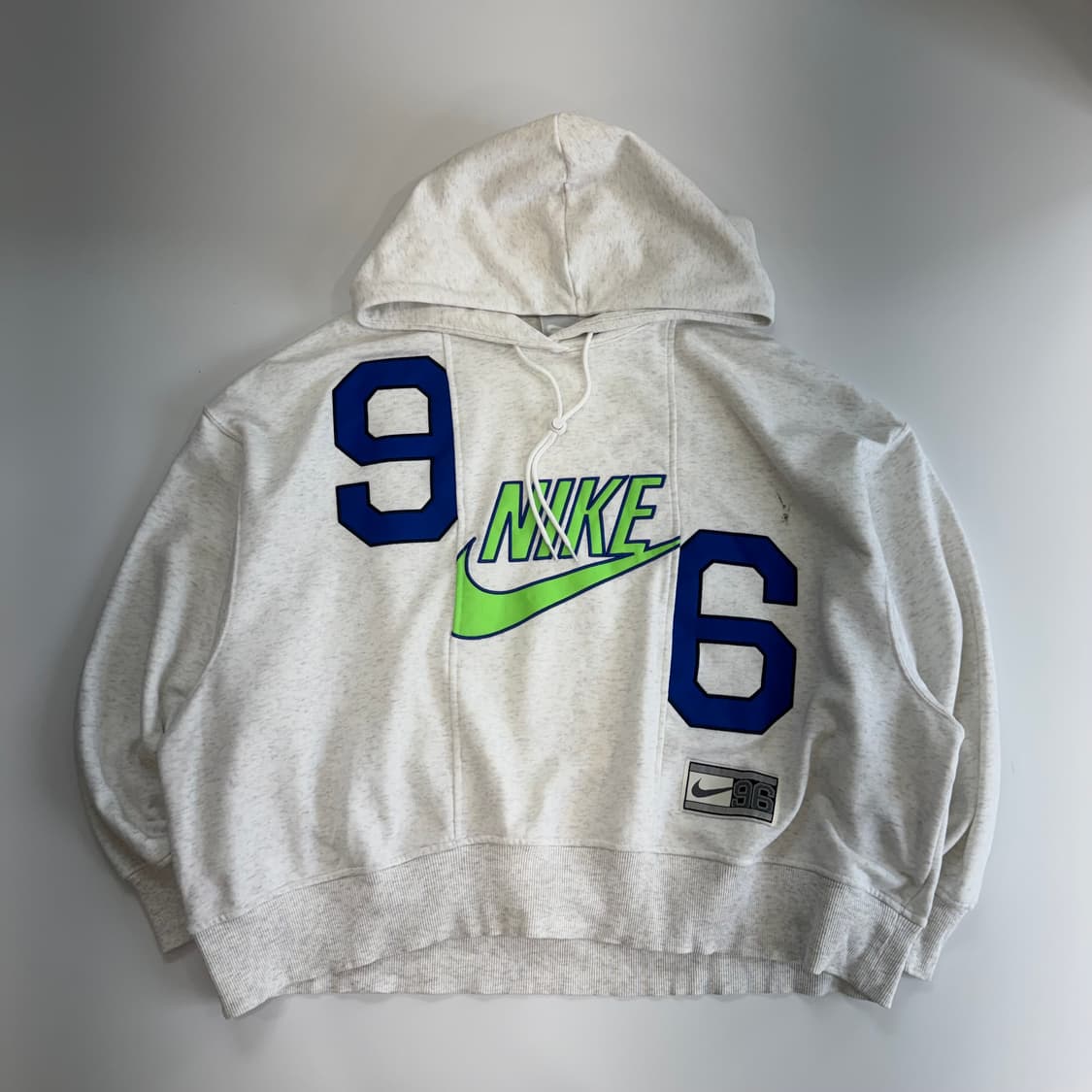 Nike 나이키 그린로고 크롭 멜란지 후드티 상품이미지3