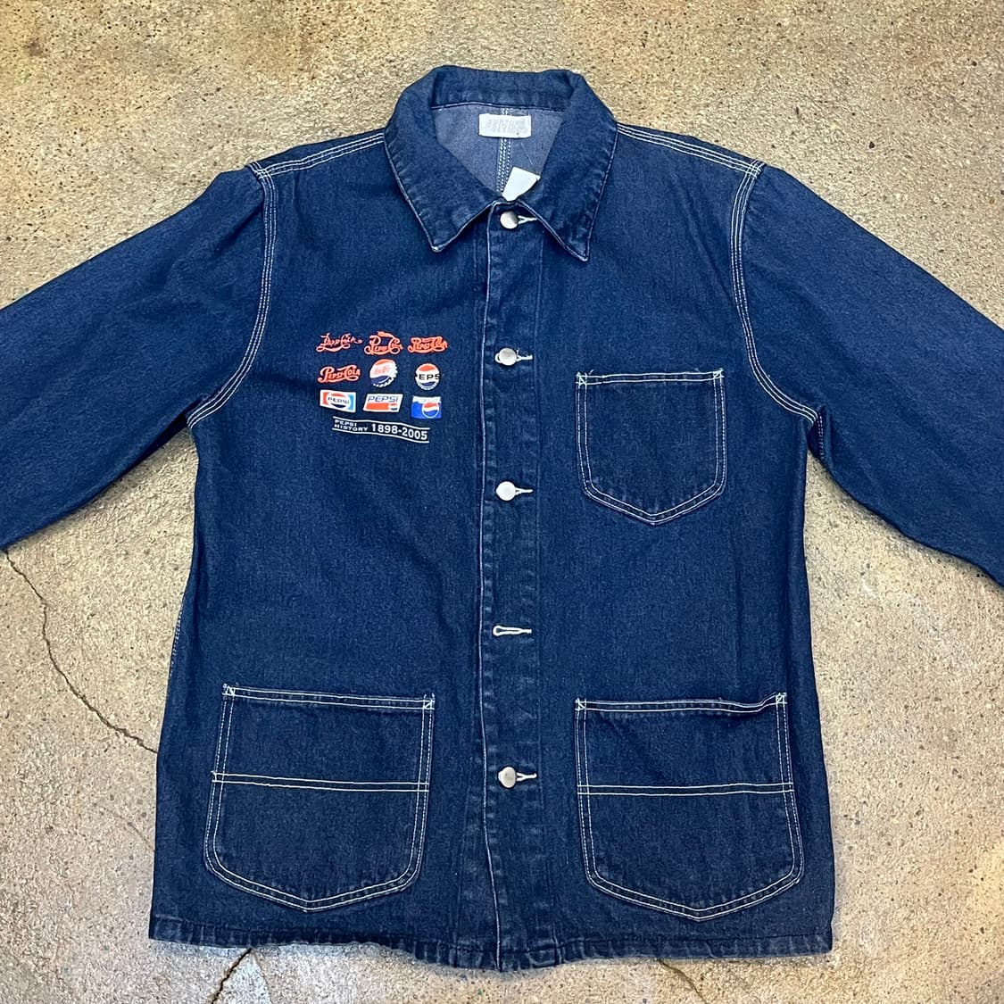 미국 빈티지 펩시 데님 워크 자켓 청자켓 상품이미지2