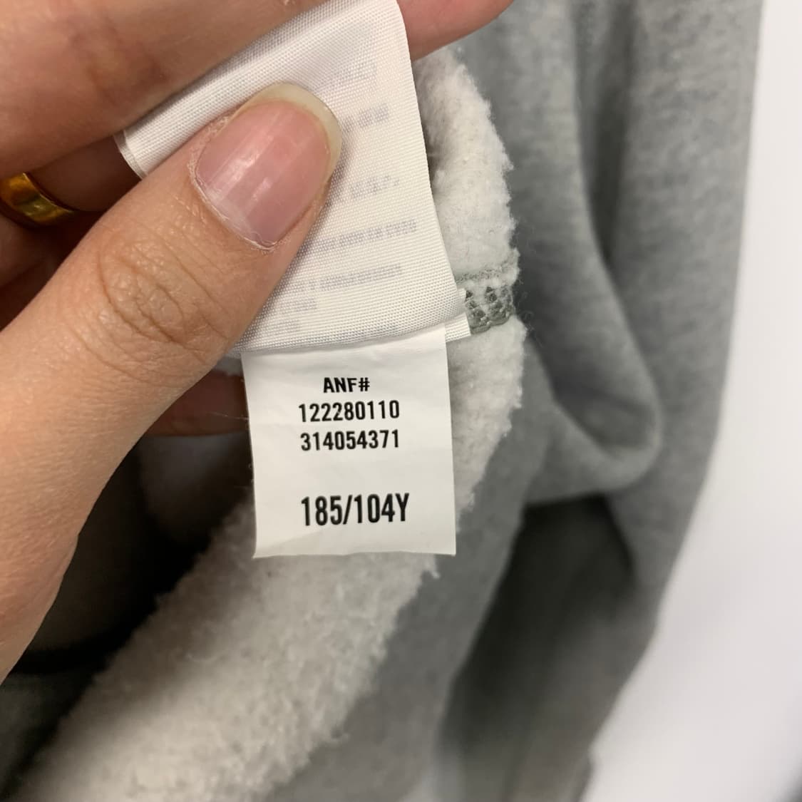 아베크롬비 y2k 와투케 그레이 버튼 후드집업 상품이미지5