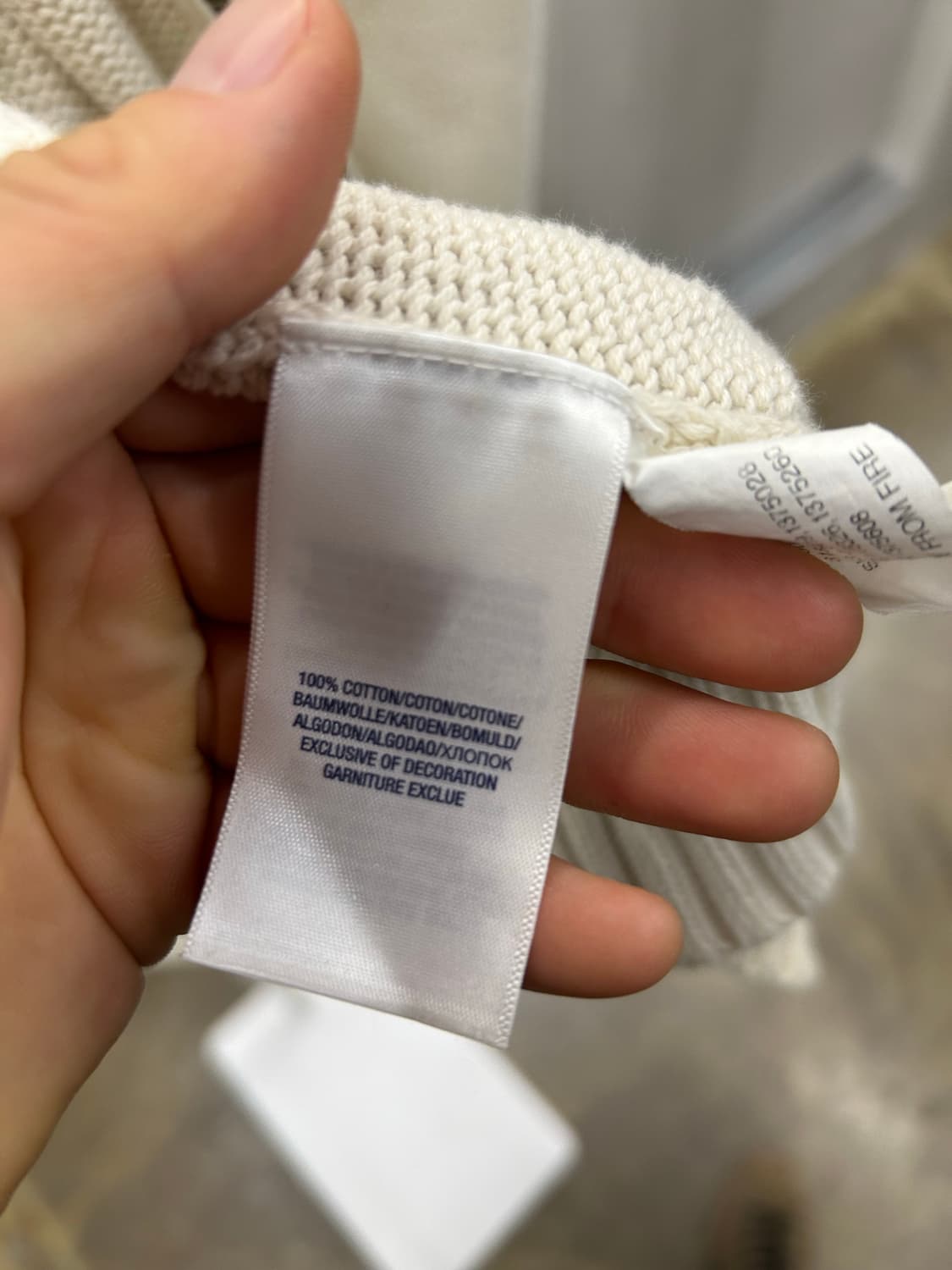 폴로 랄프로렌 아이보리 니트 집업 가디건 상품이미지3