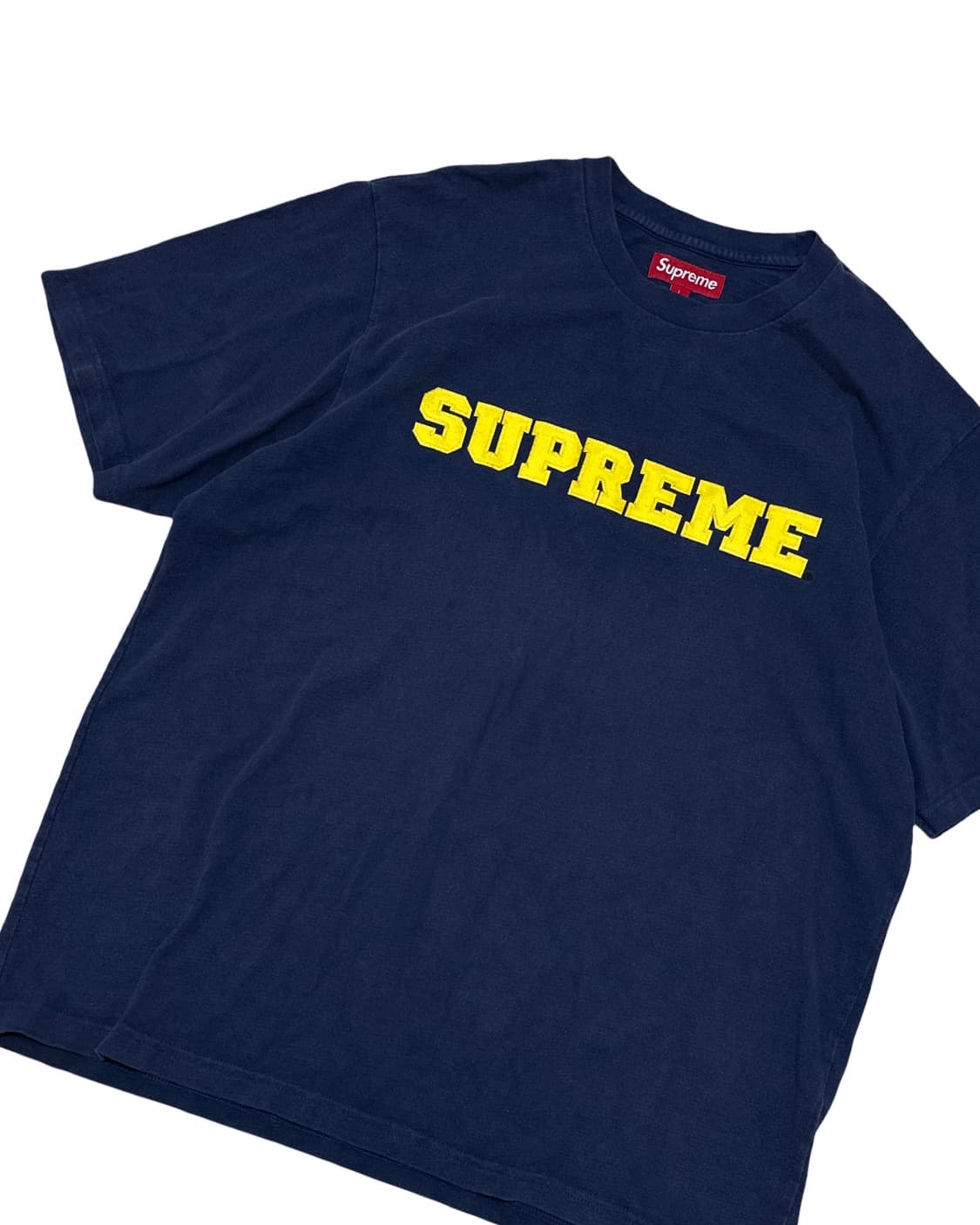 슈프림 아치로고 네이비 반팔 티셔츠 상품이미지3