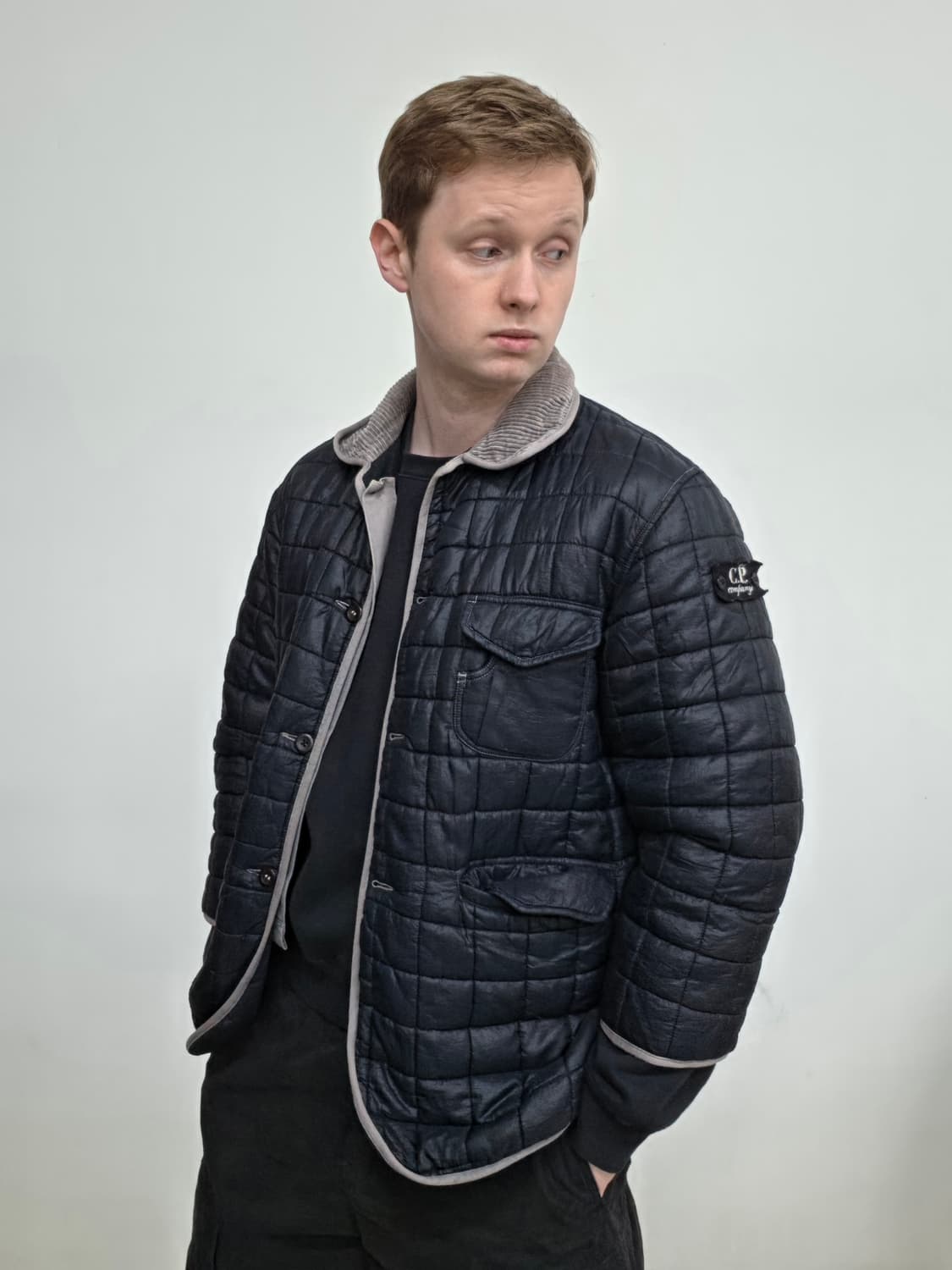 90s 씨피컴퍼니 리버서블 경량 다운 재킷 상품이미지1