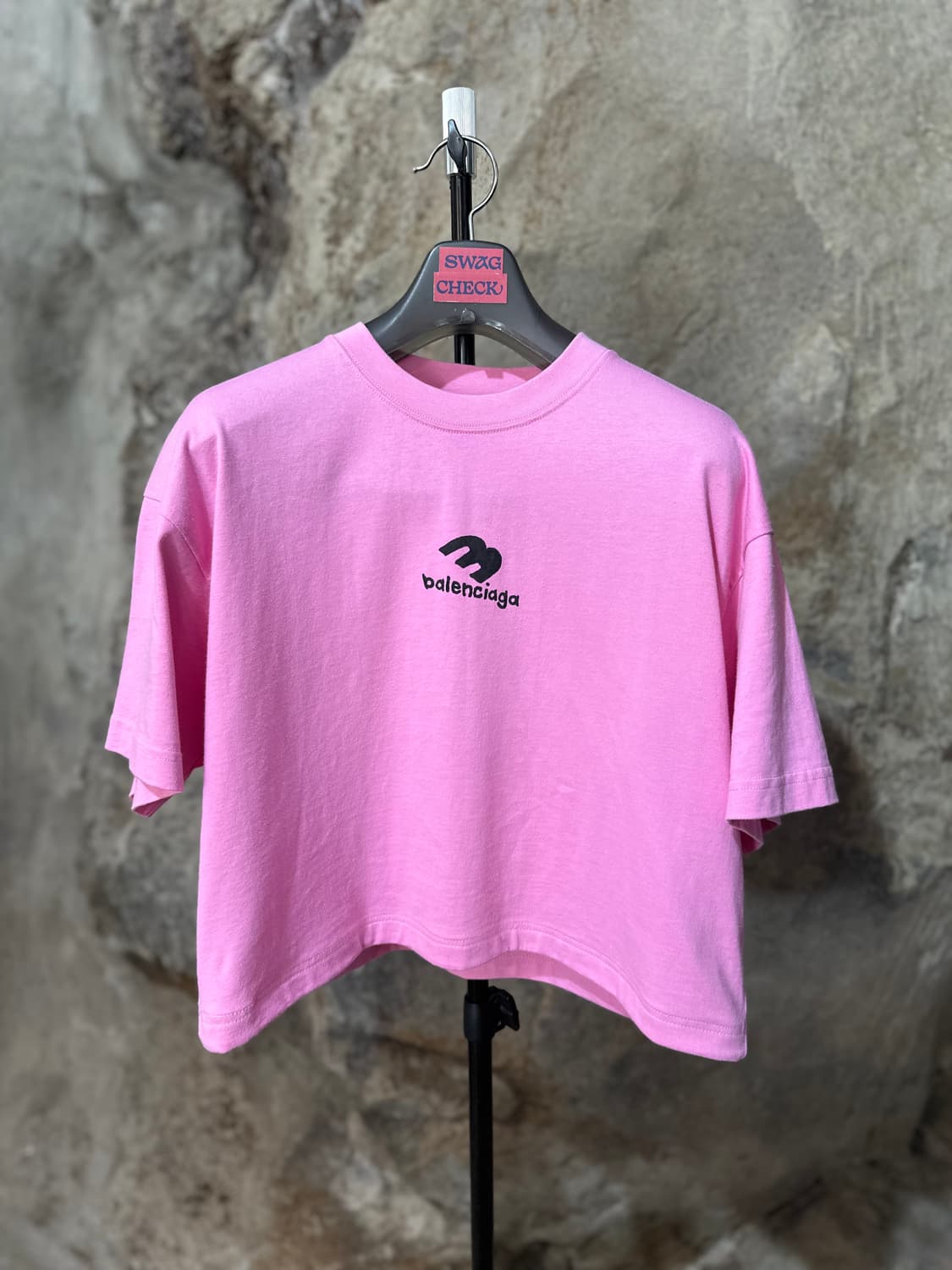 발렌시아가 핸드 드로잉 로고 반팔 상품이미지2