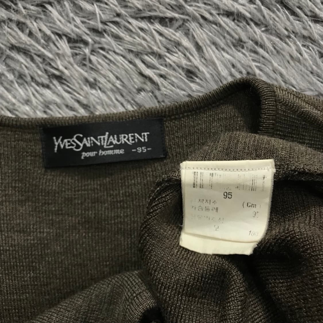 [[M, A급] 입생로랑(YSL) 브이넥 울 니트 조끼v17 상품이미지4