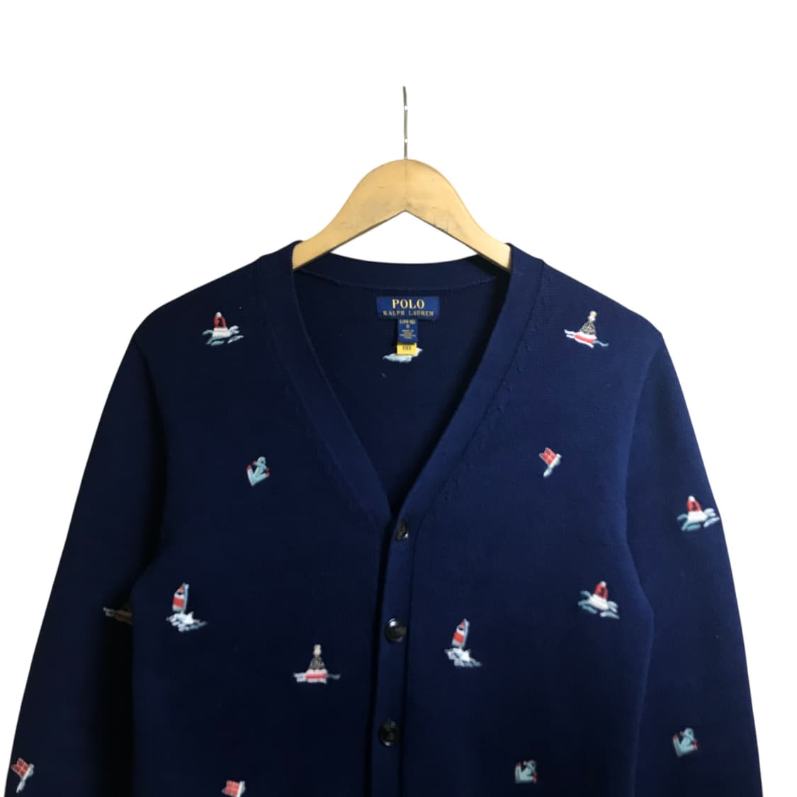폴로 랄프로렌 노티컬 브이넥 가디건 상품이미지2