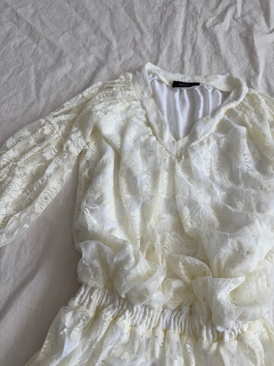 러블리 페어이 레이스 어깨트임 원피스 상품이미지2