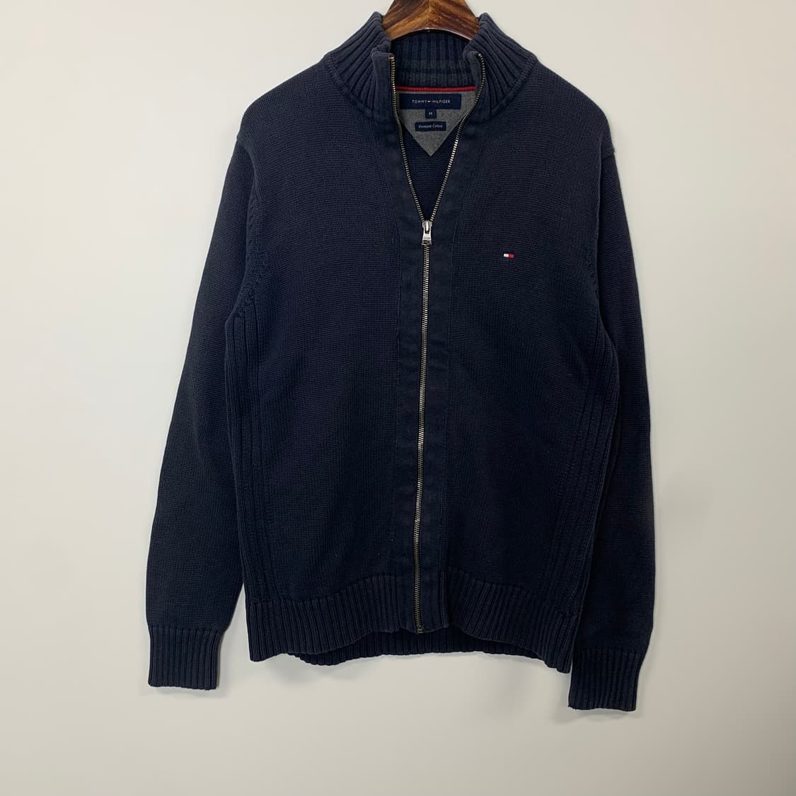 타미힐피거 네이비 니트 집업 가디건 상품이미지2