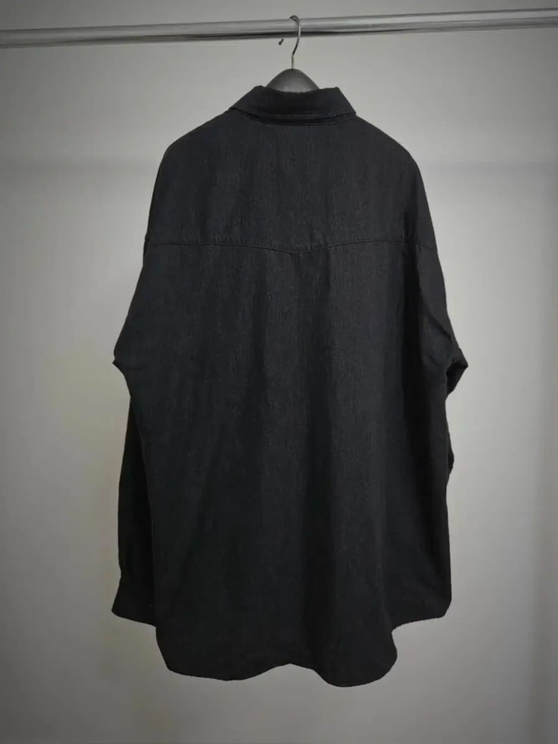 마카웨어 풀라이닝 오가닉 코튼 셔츠자켓 블랙 상품이미지5