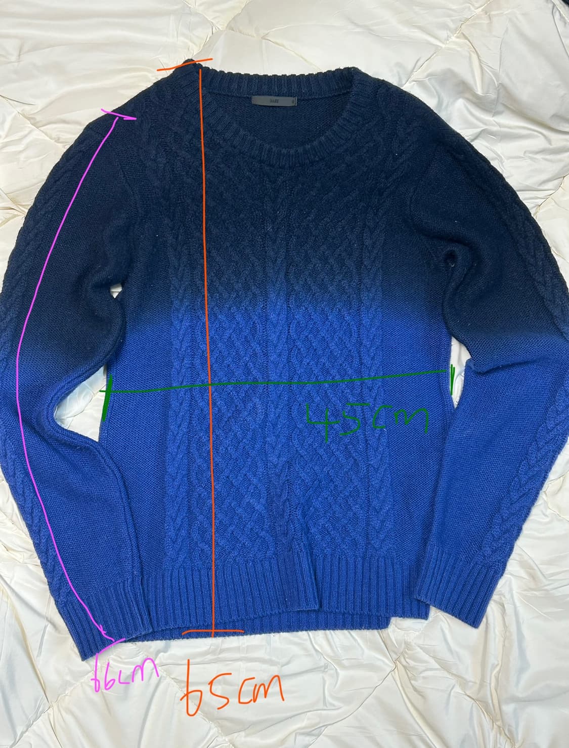 Hare 빈티지 그라데이션 울 니트 상품이미지2