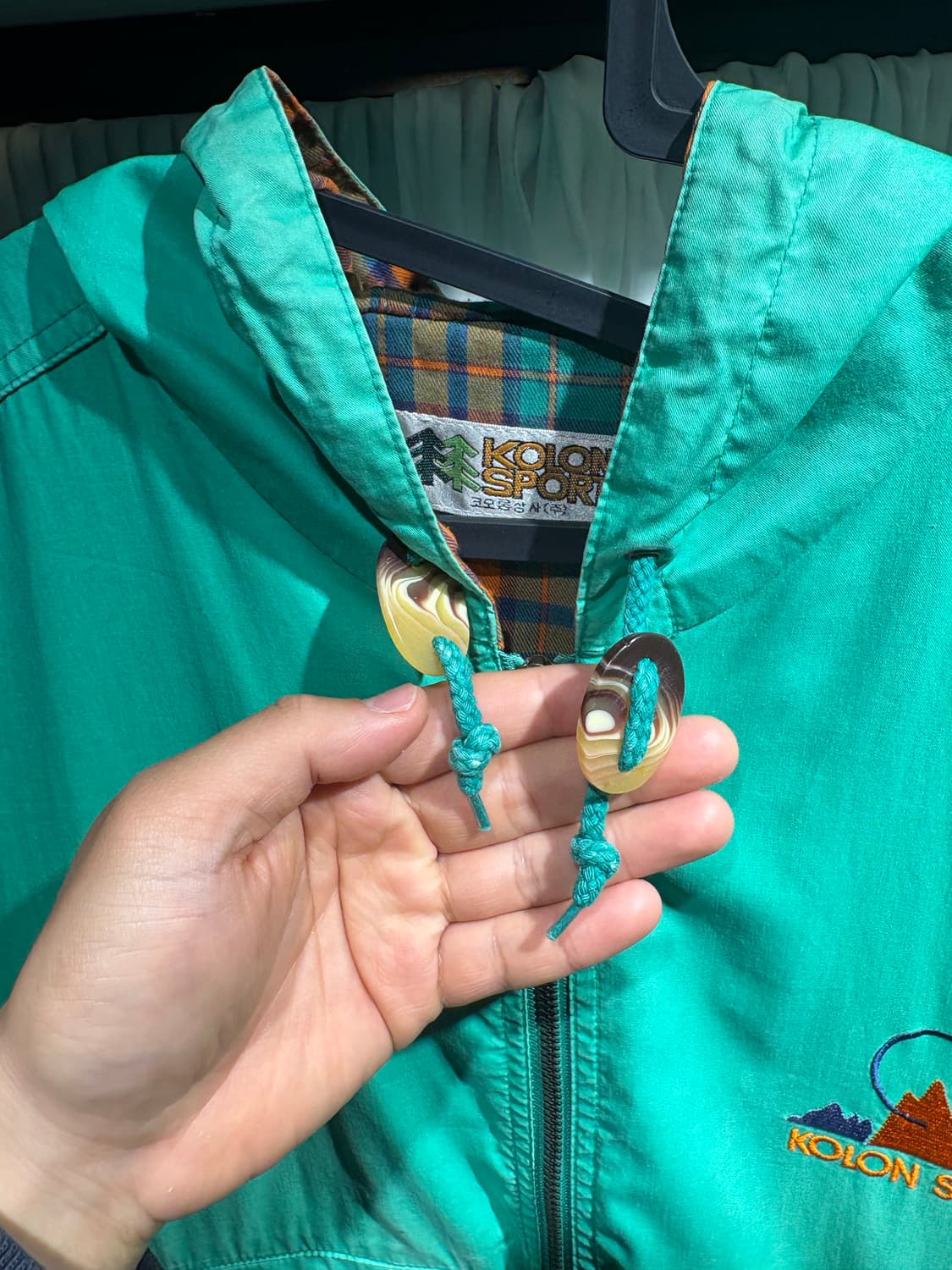 90s 코오롱 스포츠 후드 베스트 L 상품이미지5
