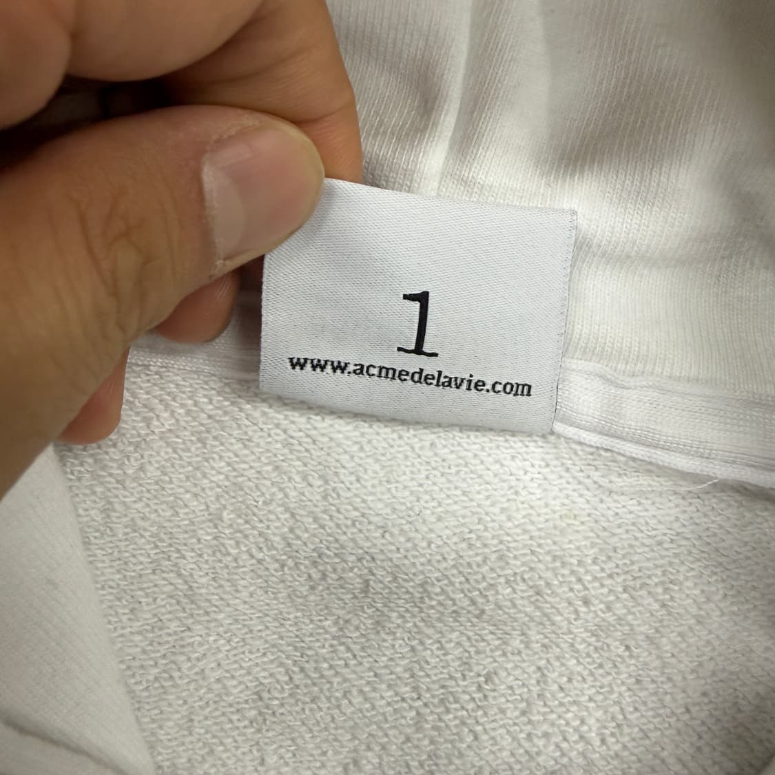 (1)아크메드라비 ADLV 그래픽 후드티셔츠(화이트) 상품이미지3