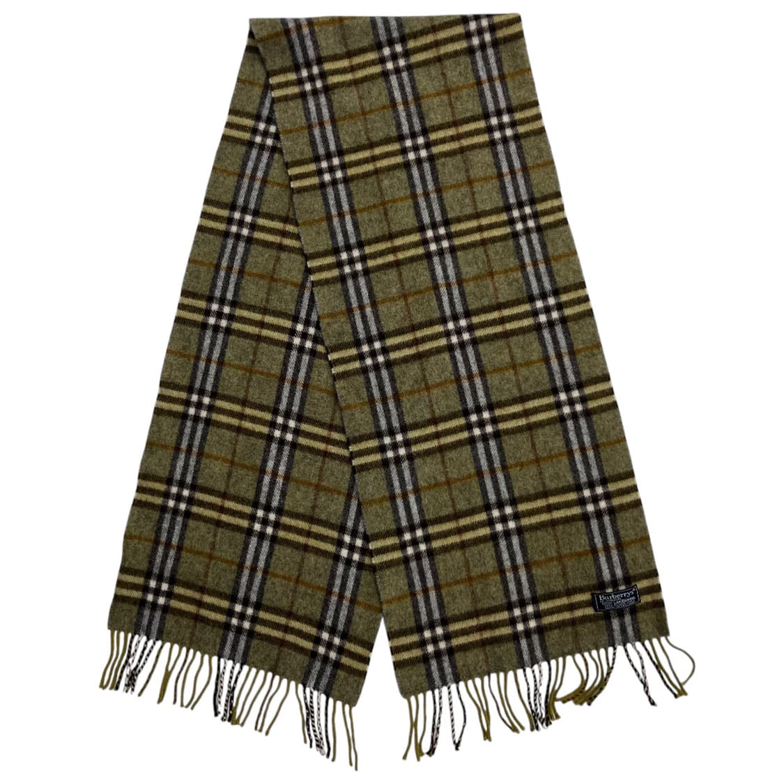 버버리 그린 노바체크 램스울 머플러 상품이미지3