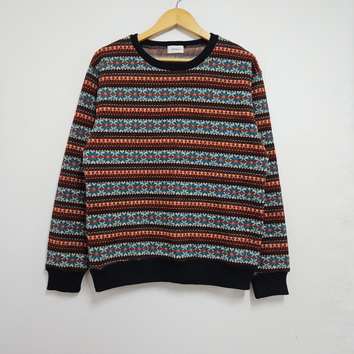 빈티지 노르딕 페어아일 니트 100 상품이미지2