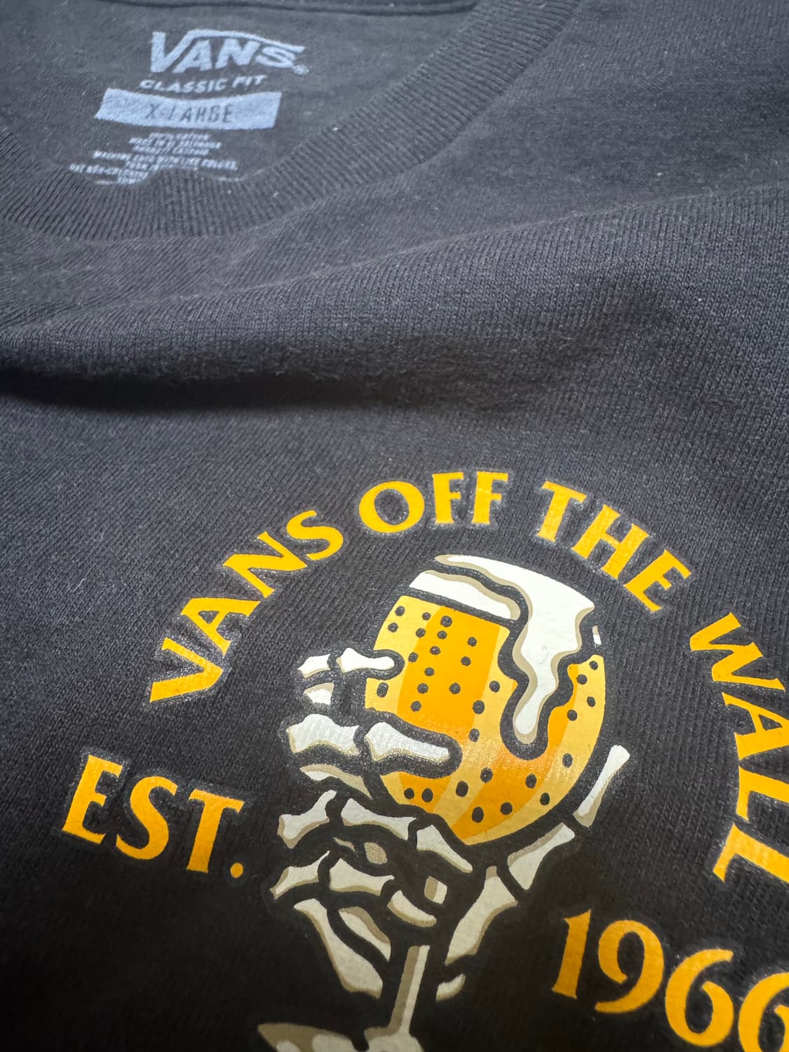 반스 스컬프 티셔츠 XL 상품이미지3