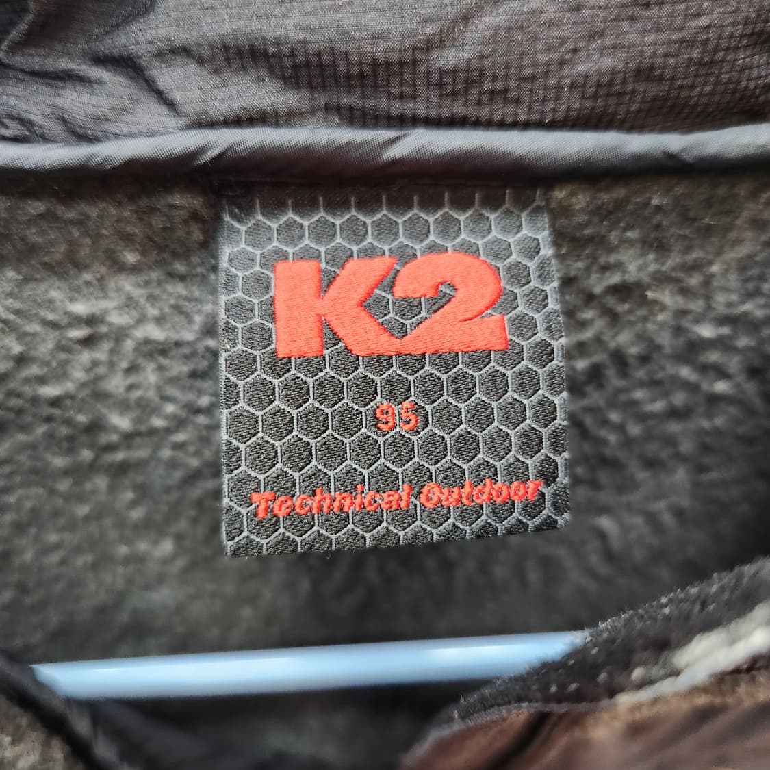 K2 로고 하이브리드 경량패딩/플리스 스트링 후드집업95(M) 상품이미지7