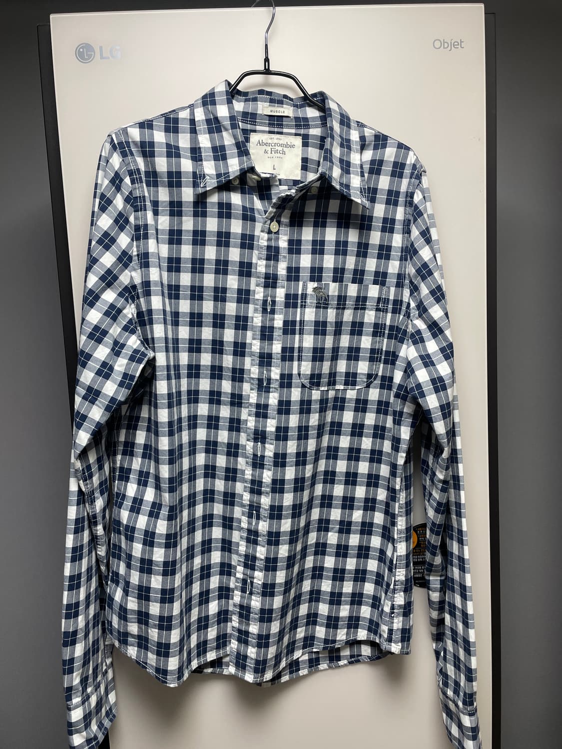아베크롬비 체크 셔츠 (L) 상품이미지1