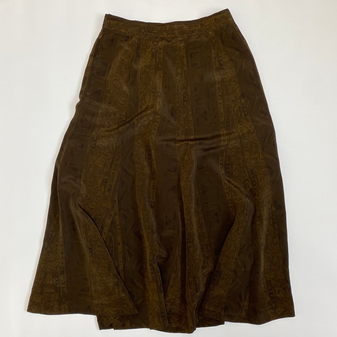 🤎 [Vintage] 에스닉 패턴 프론트 버튼 롱 스커트 상품이미지2