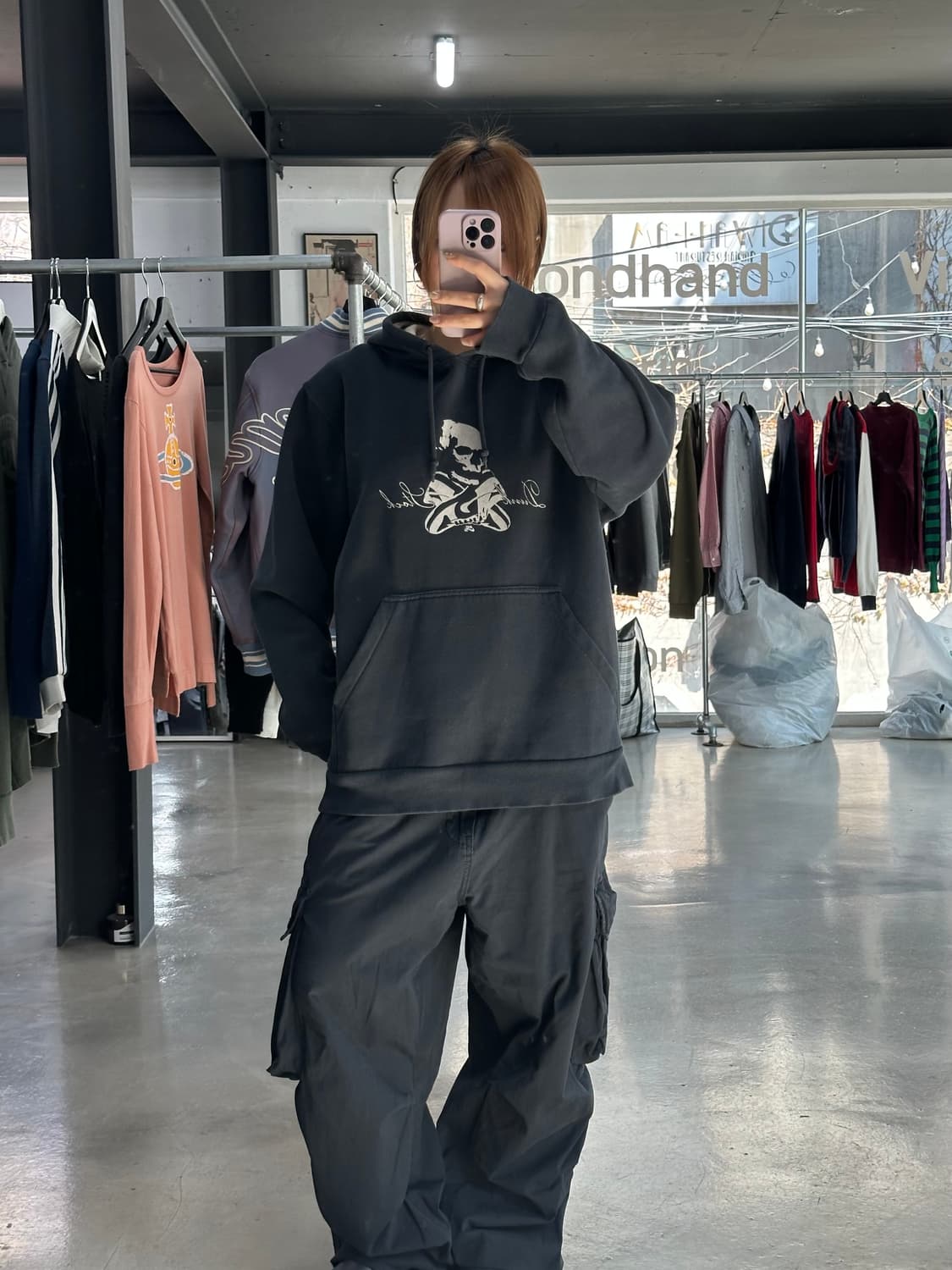 나이키 스컬로고 후드티 상품이미지4