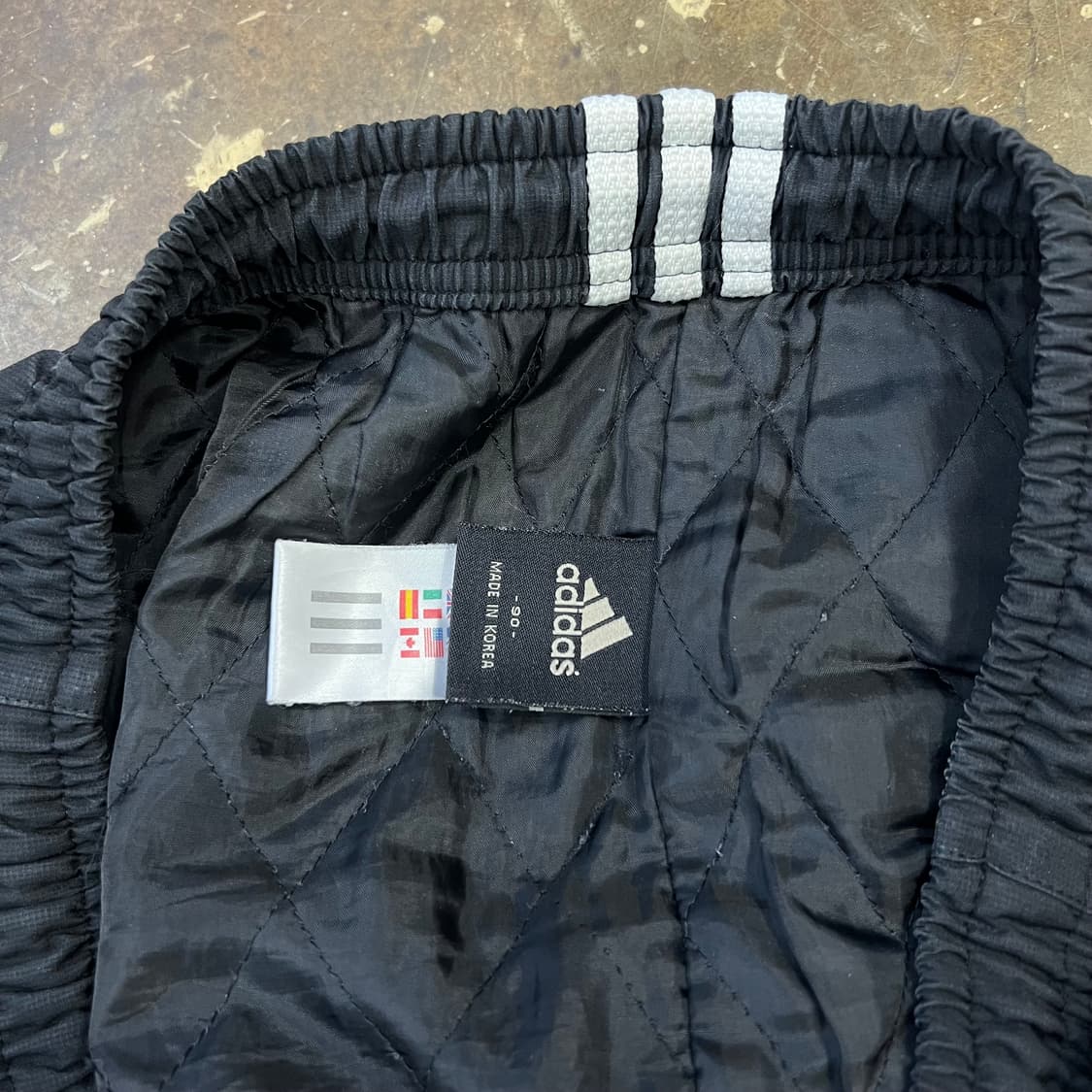 XL) 아디다스 누빔 트랙팬츠 조거팬츠 트레이닝복 바지 올드스쿨 상품이미지5