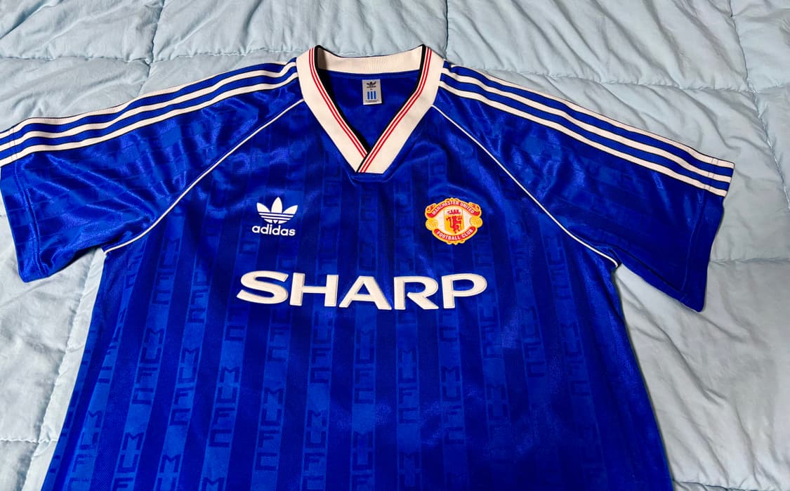XL) 아디다스 맨체스터 유나이티드 1988/90 져지 유니폼 US사이즈 상품이미지4