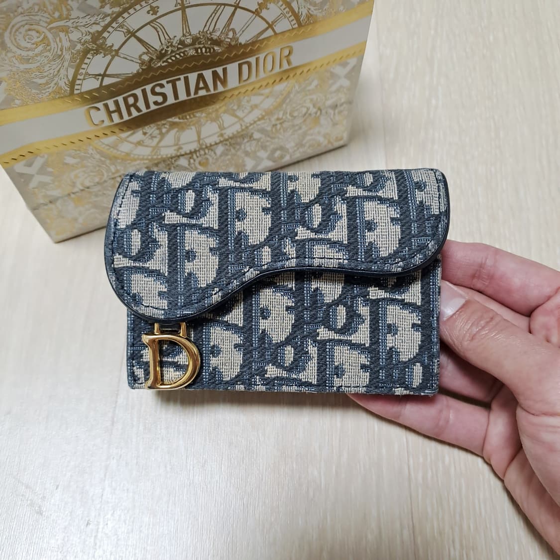 [100%/정품] 디올 새들 오블리크 자카드 카드지갑, 디올지갑 상품이미지1