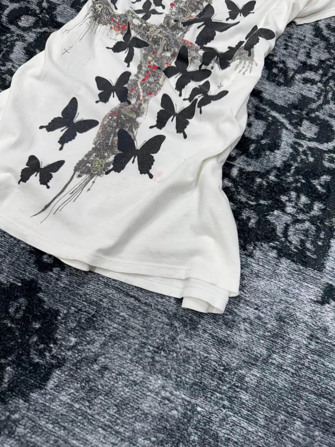 Kmrii X Gunda 00s archive cross t shirts 상품이미지5