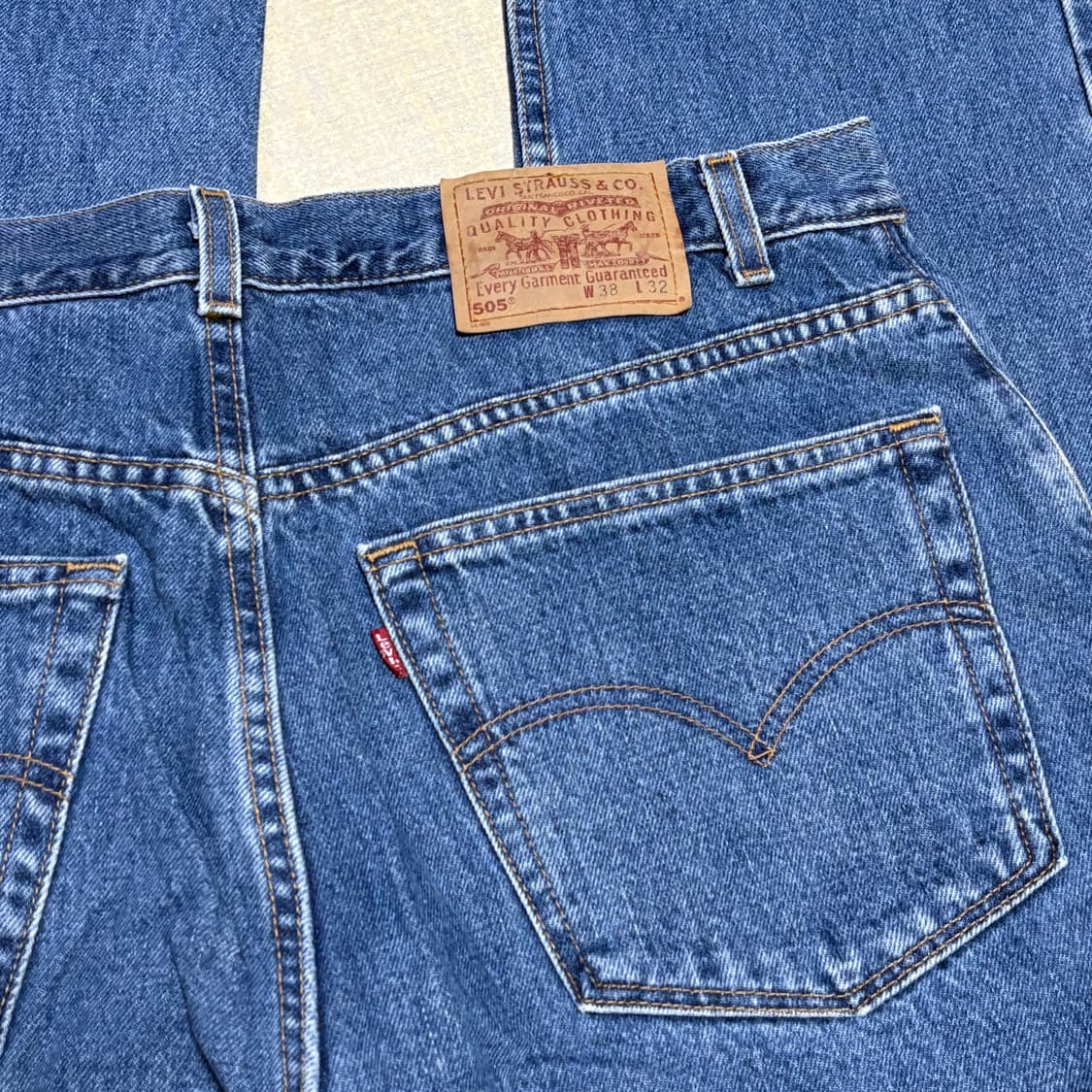 80s  CANADA 🇨🇦리바이스 505 오렌지 탭 중청 데님 상품이미지6