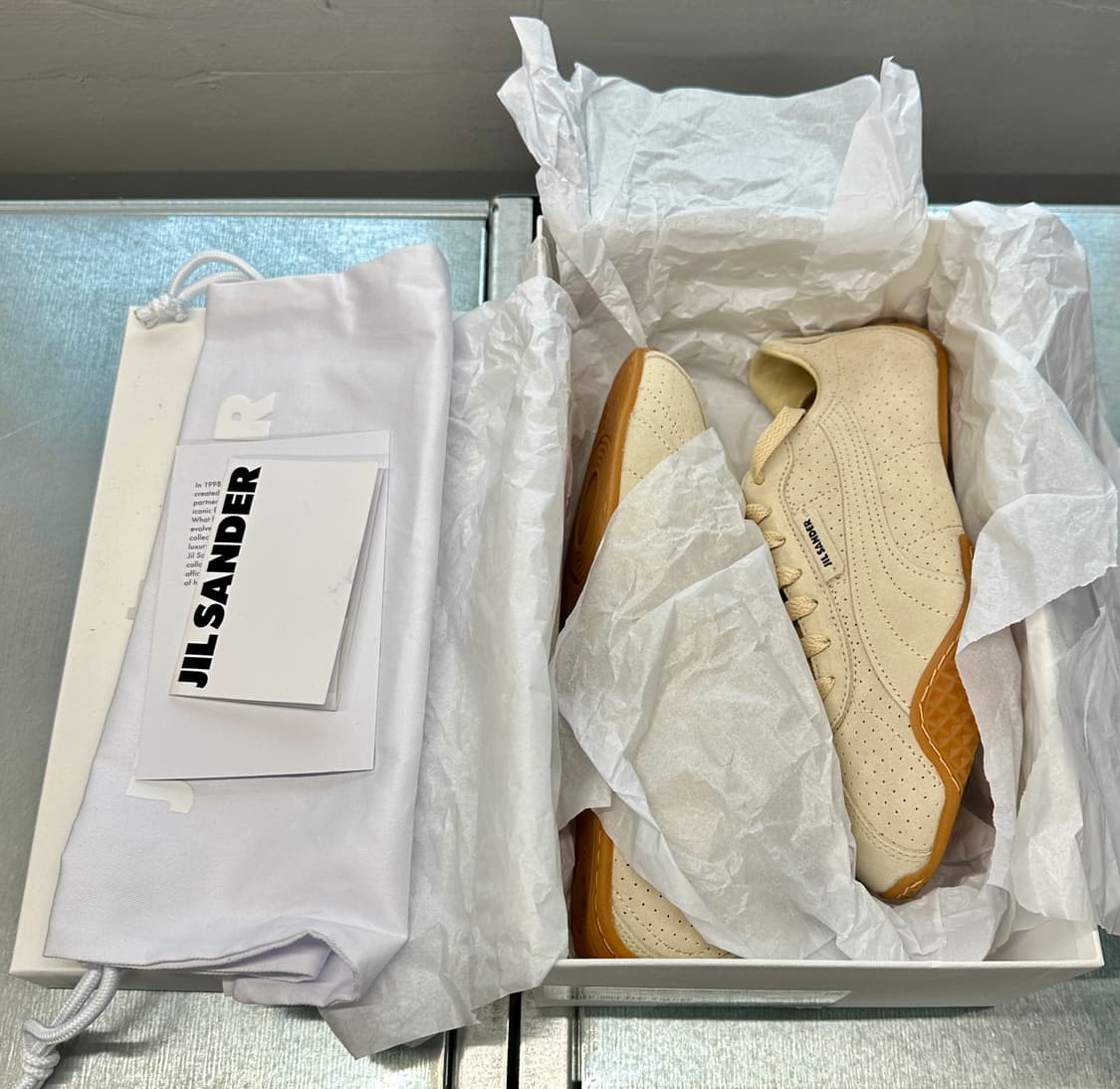 질샌더 X 푸마 K-Street 스니커즈 베이지 240 신품 (교환) 상품이미지7