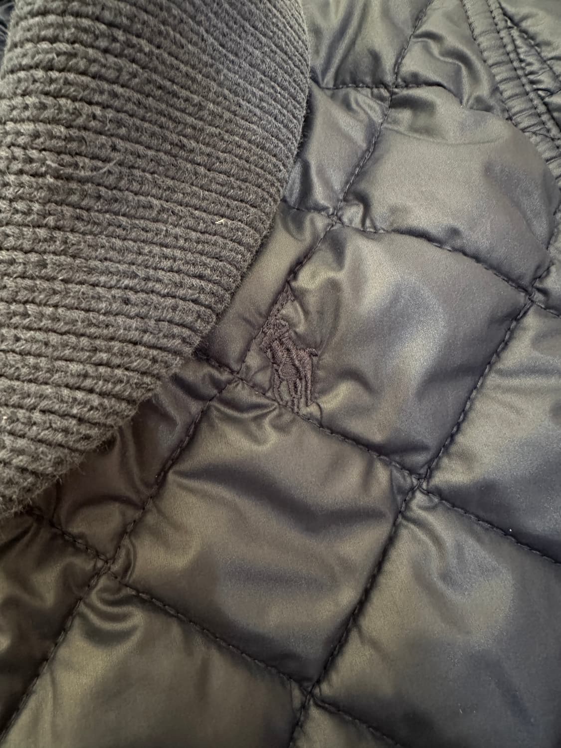 폴로 랄프로렌 퀼팅 자켓 네이비 L(12/14) 상품이미지3