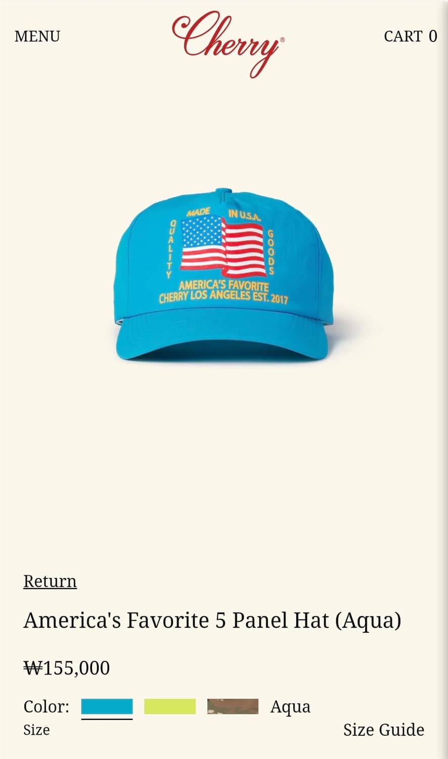 CHERRY LOS ANGELES cap 상품이미지1