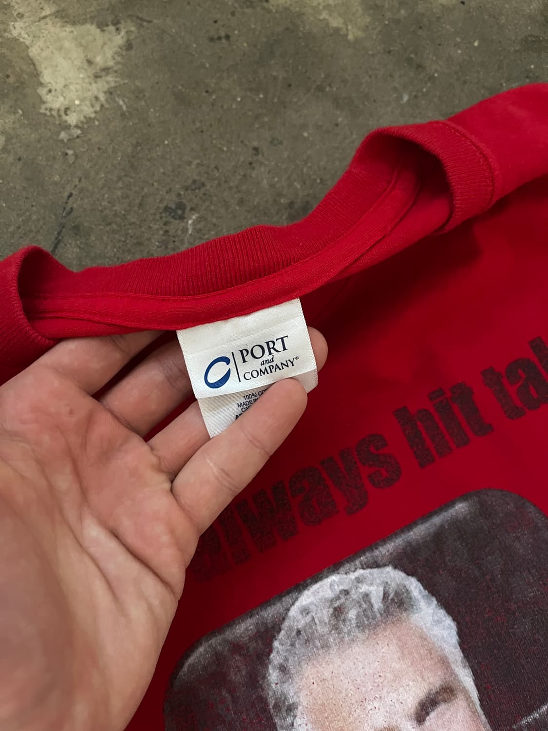 Vintage 레드컬러 그래픽 반팔티  상품이미지3