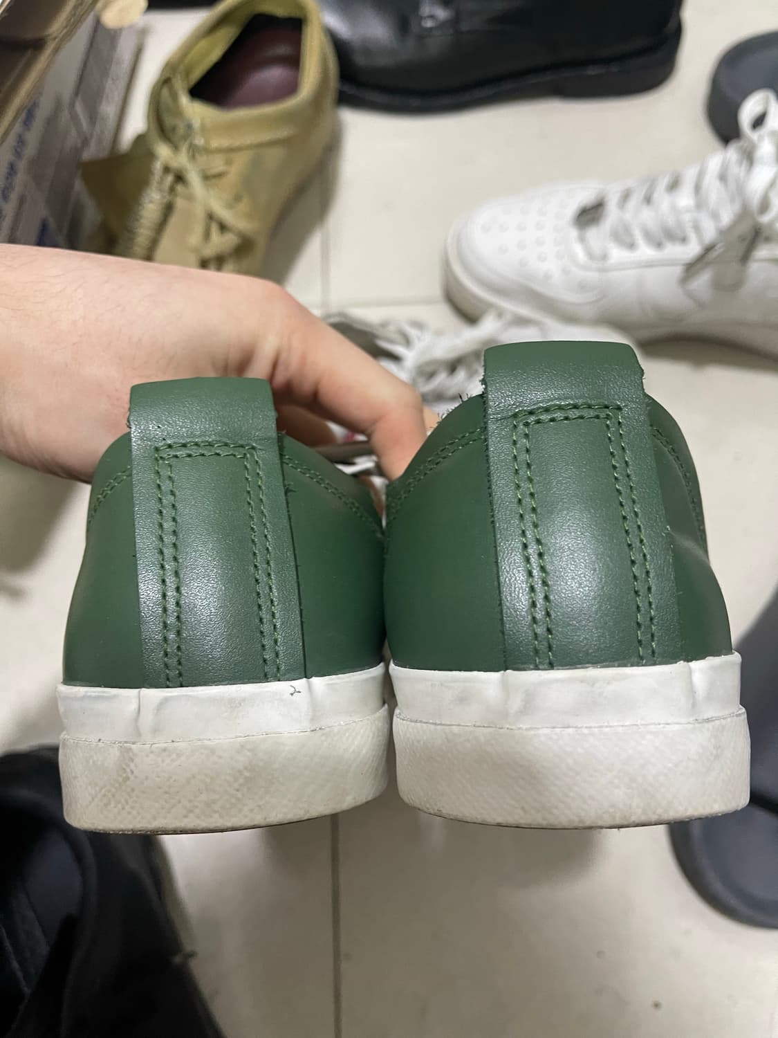 언더커버 JUN TAKAHASHI 그린 스니커즈 L 상품이미지3