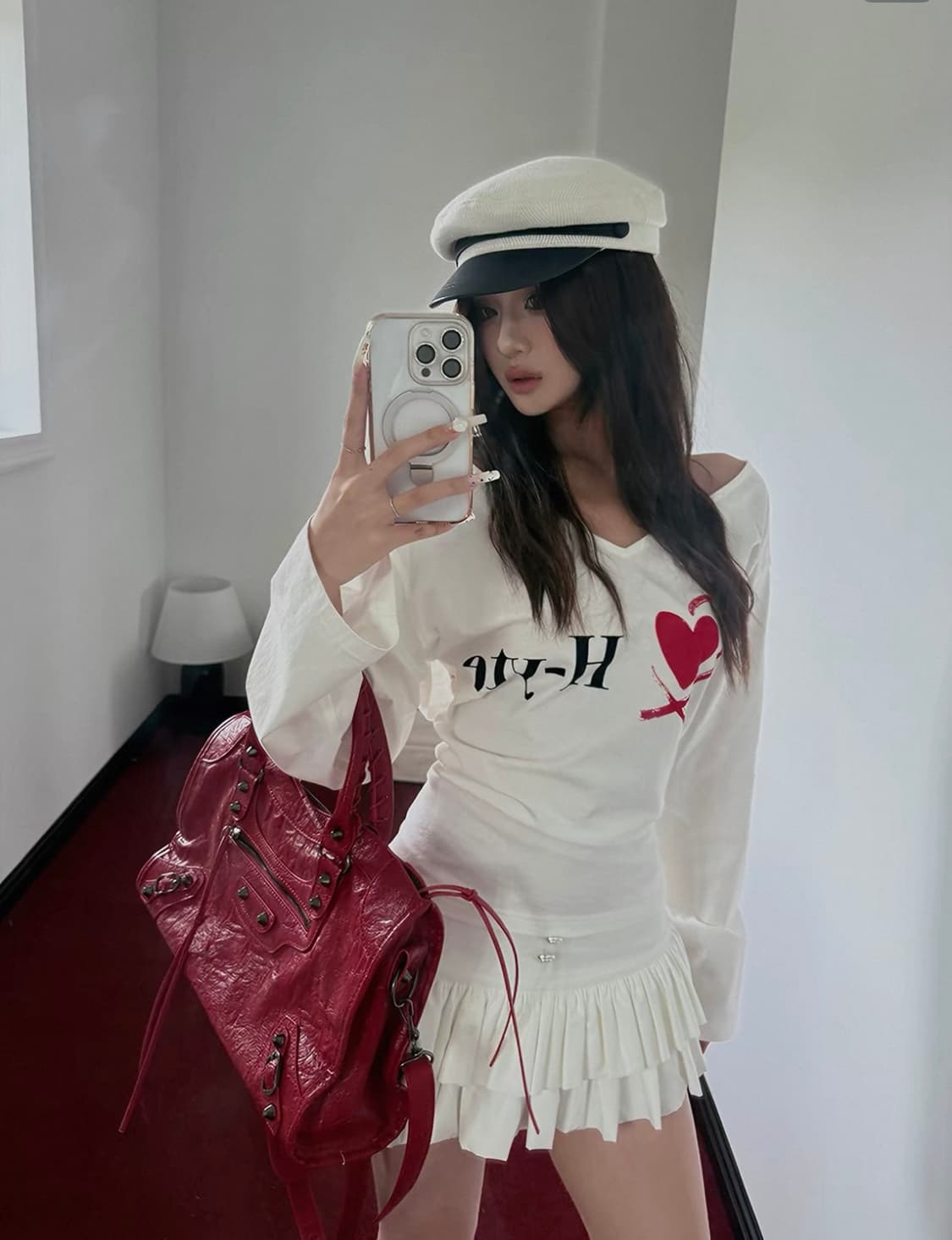 HYTEMOLY 히테몰리 크롭 코르셋 오프숄더 오네갸루 상품이미지2