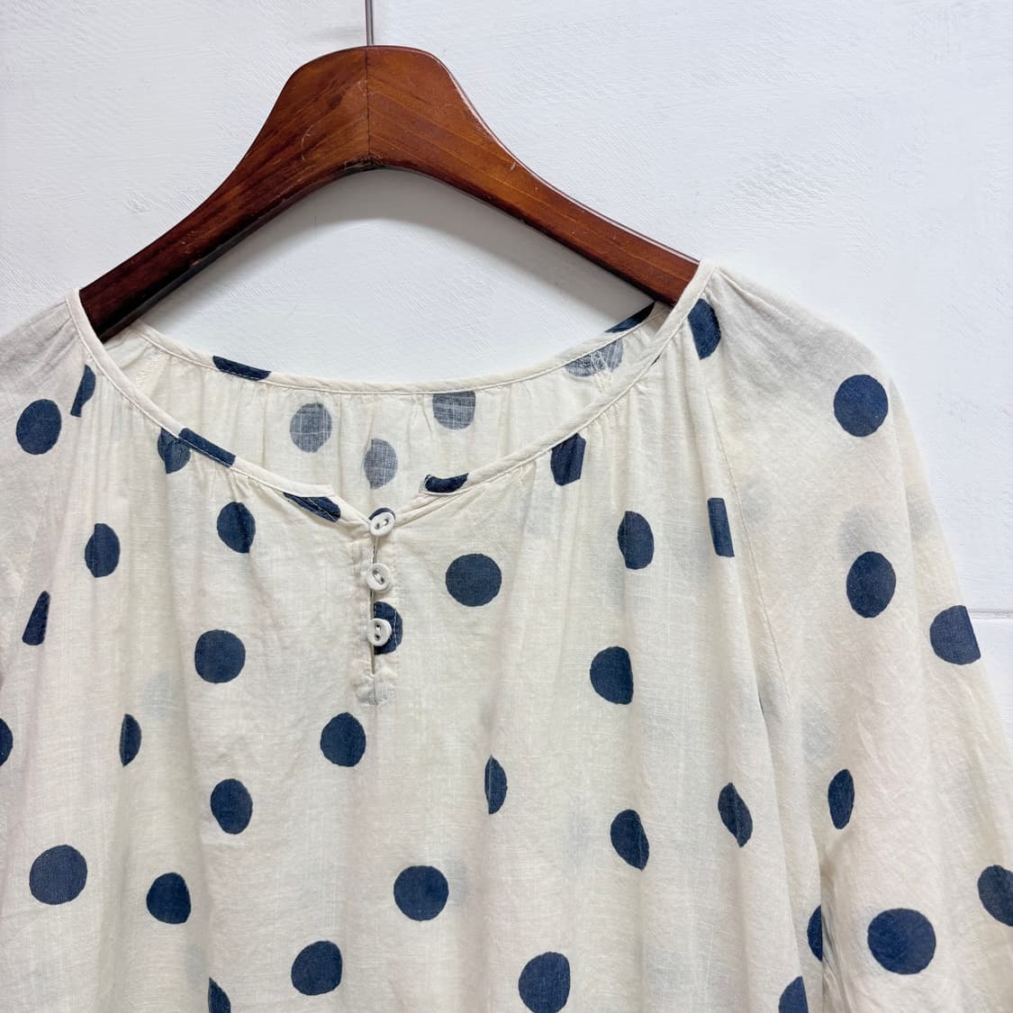LBC 도트 쉬미즈 하구미 모리걸 블라우스 JPN 상품이미지2