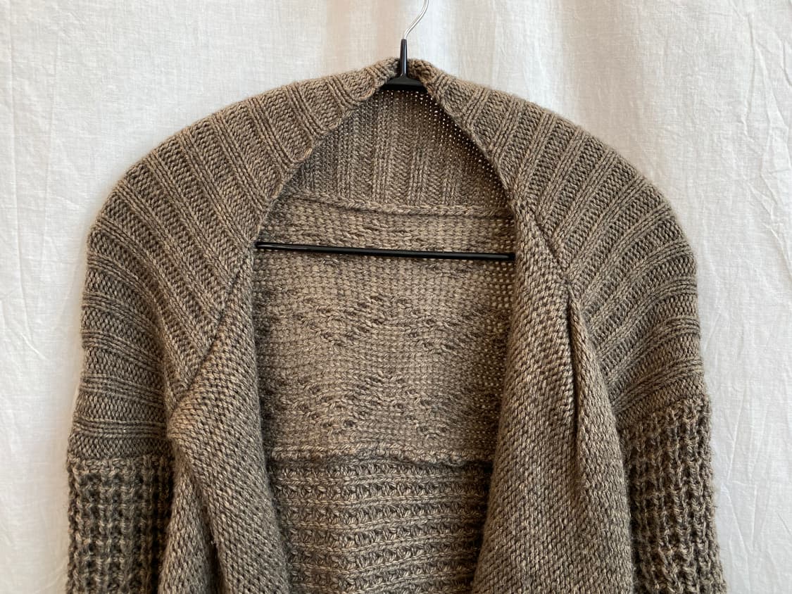 브라운 오픈 니트가디건(M-L) 상품이미지5