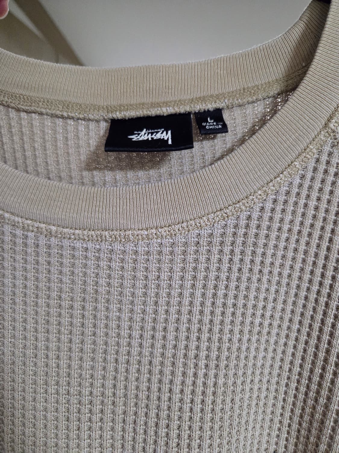 스투시 래글런 써머 롱슬리브 크루 샌드팝니다 상품이미지2