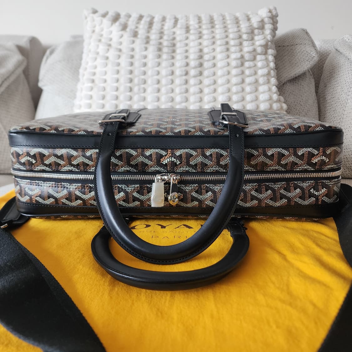 전시품급 고야드 암바사드 mm 서류가방 브리프케이스 토트 숄더백 상품이미지2