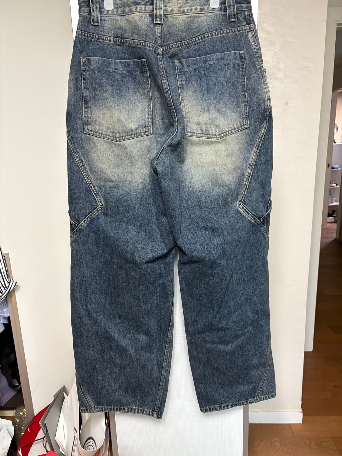 노운 라인 카고 데님팬츠 상품이미지2