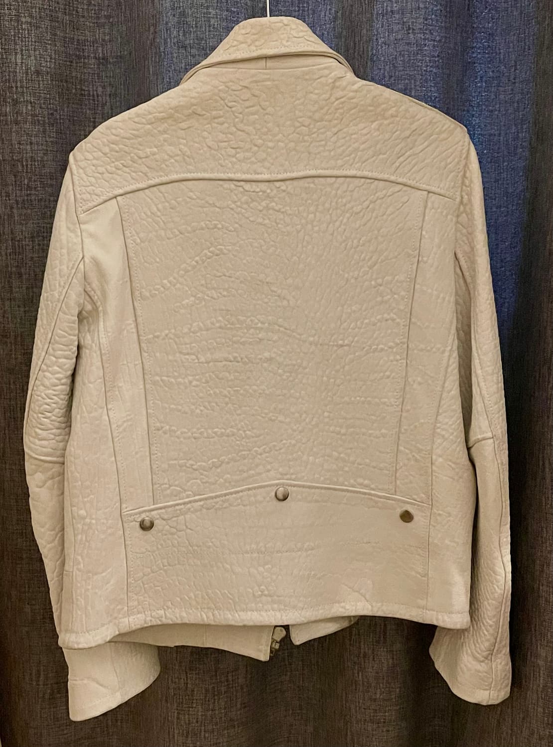 리얼 램스킨 라이더자켓 / 화이트 상품이미지2