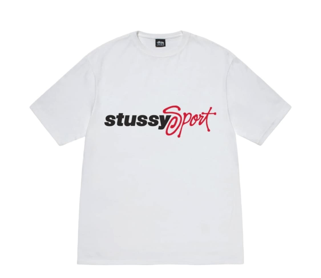 스투시 스포츠 스크립트 티셔츠 화이트 상품이미지1