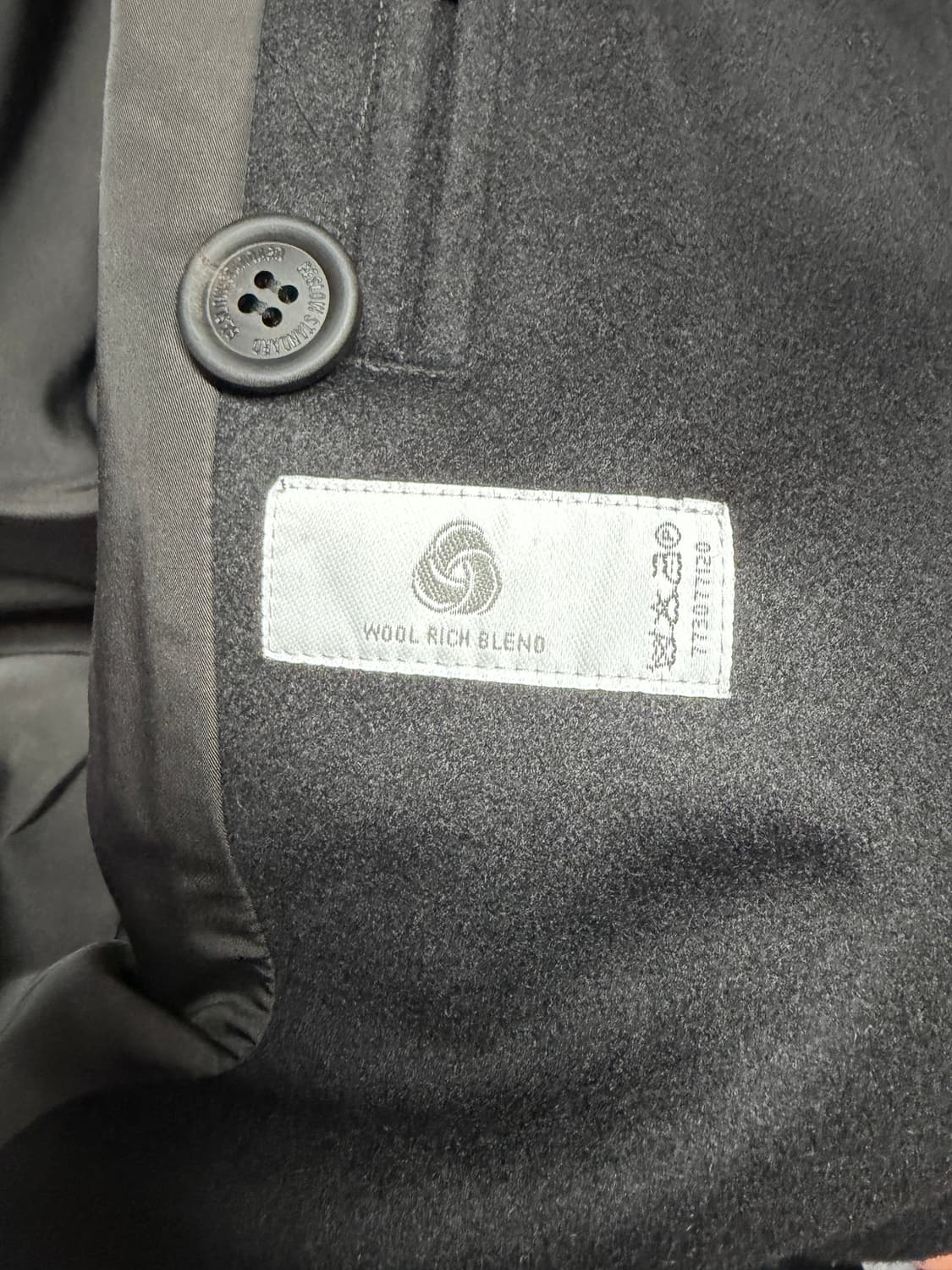 비슬로우 블랙 울 코트 상품이미지3