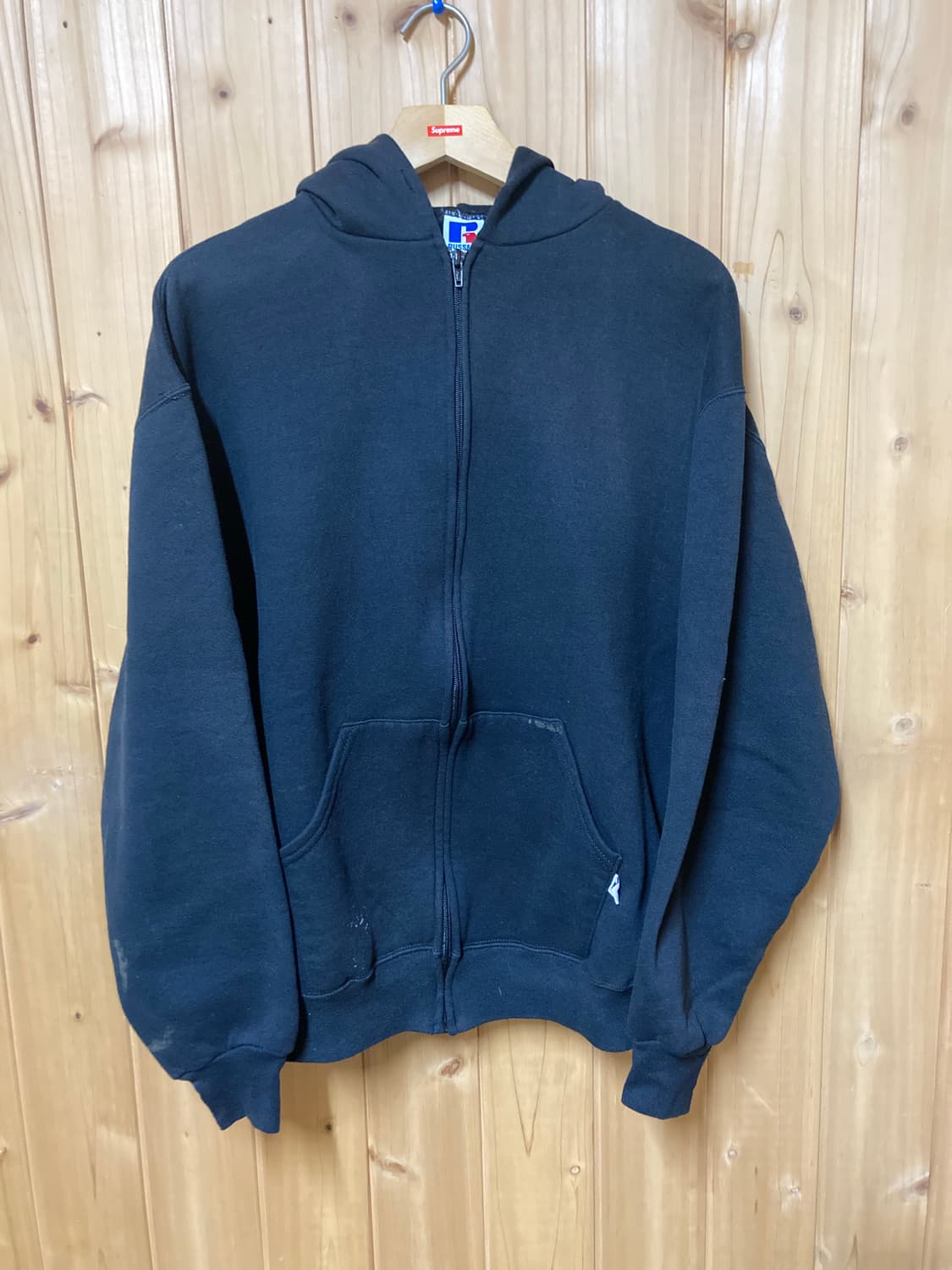 러셀 후드집업 made in USA 블랙 상품이미지1