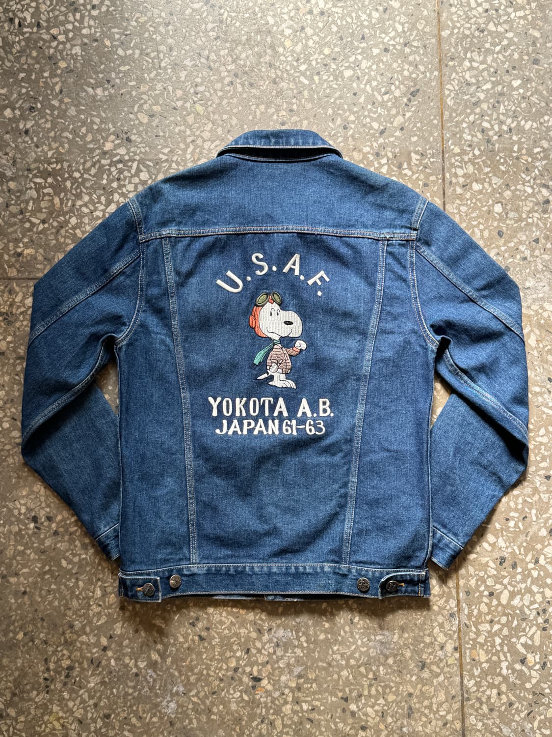 90-00s 파일럿 스누피 데님 자켓(O80) 상품이미지4