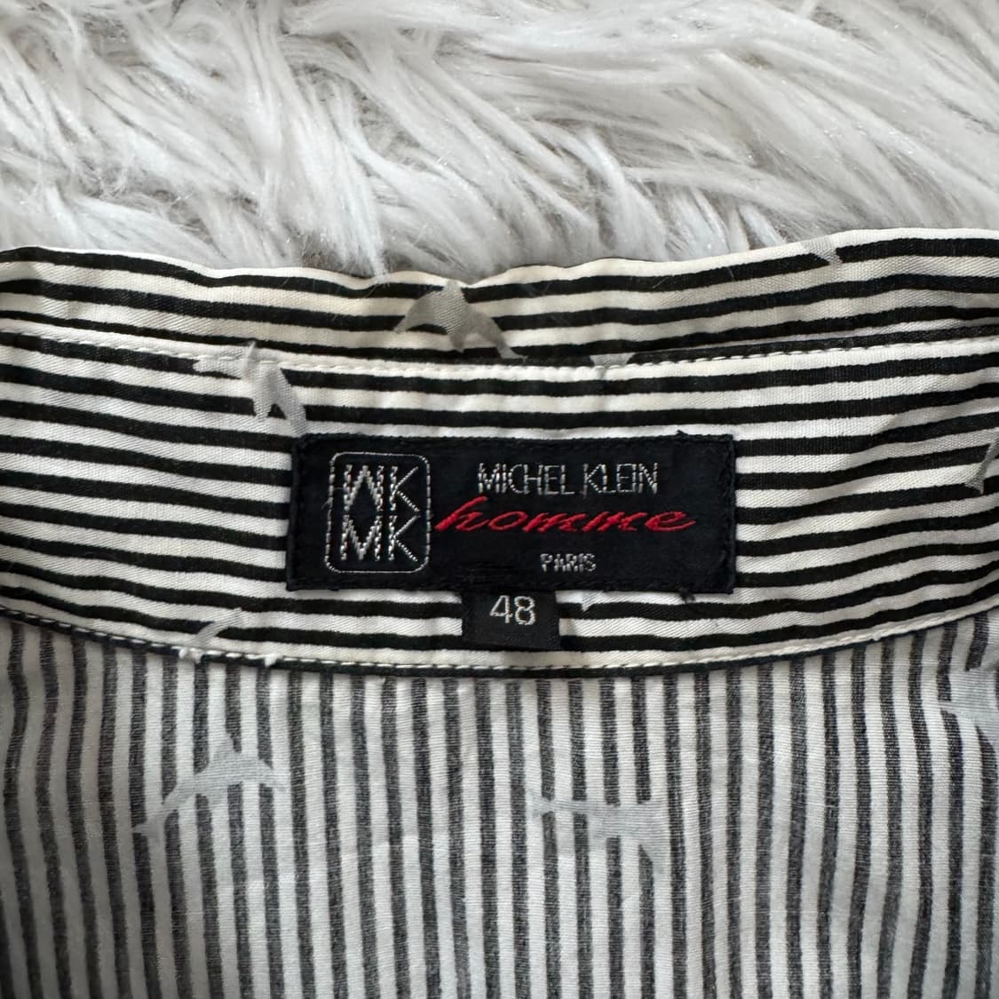 MICHEL KLEIN 일번빈티지 긱시크 반팔 셔츠 긱시크셔츠 y2k셔츠 상품이미지4